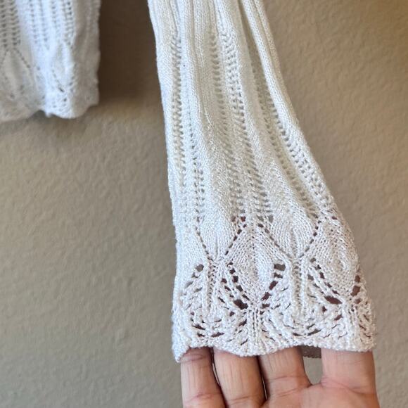 Vintage Great American Sweater Co. tie front cardigan size S/M - Picture 2 of 7